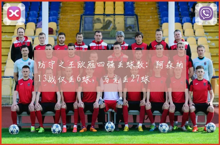 防守之王欧冠四强丢球数：阿森纳13战仅丢6球，马竞丢27球